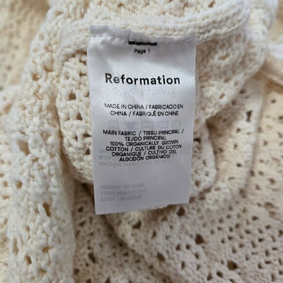 Reformation Castello Open Knit Dress, size XS - Picture 12 of 13